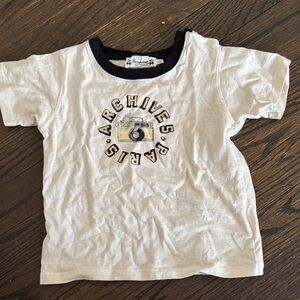 Bonpoint Cream and Black Kids T-Shirt